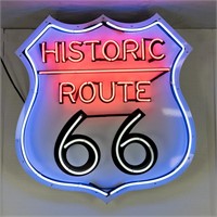 Large Route 66 Neon Sign