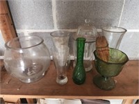 Estate lot of glass vases