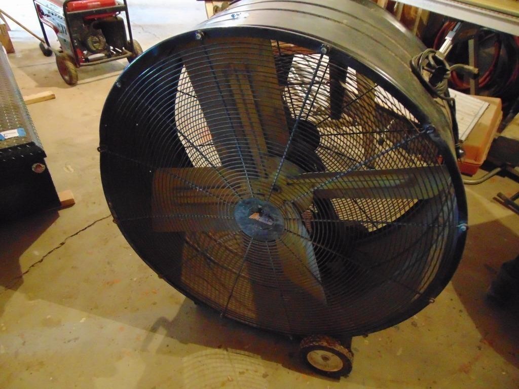 Large circular 40" fan with wheels