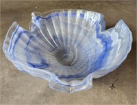 Blue Art Glass Bowl