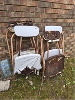 Lot of 4 as is chairs