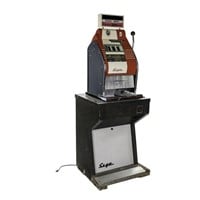 Coin Op "Sega" 5 Cent Slot Machine w/Casino Stand