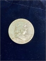 1951-S Franklin silver half dollar