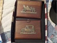 2 Antique car plaques