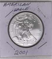 2001 American Eagle Silver dollar