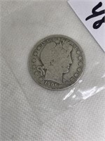 1906 Barber silver half dollar