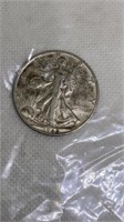 1945-S Walking Liberty silver half dollar