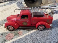Golden die cast fire truck