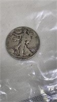 1939 Walking Liberty silver half dollar