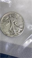 1934 Walking Liberty silver half dollar (polished)
