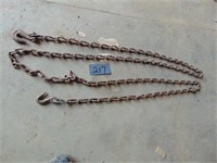 Log chain with double hooks