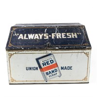 Bagley's Red Brand "Always Fresh" Advertising Tin