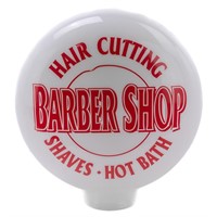 Barber Shop Milk Glass Globe