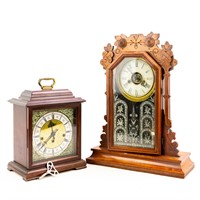 Vintage Hamilton & L Ingraham Mantle Parlor Clocks