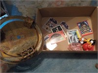 Antique toy, sports cards
