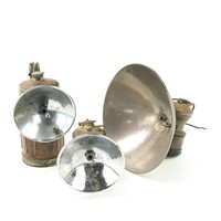 (3) Antique Carbide Lamps