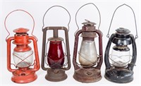 Collection of Four Vintage Lanterns