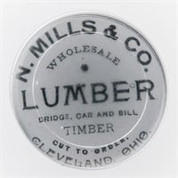 Glass N. Mills & Co. Advertising Paper Weight