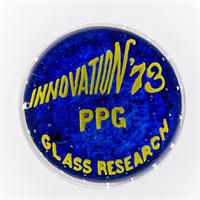 Glass PPG Souvenir Paper Weight