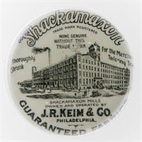 Glass J.R.Keim & Co. Advertising Paper Weight