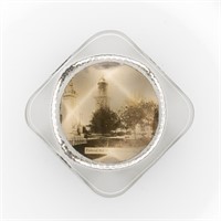 Federal Hill Park Glass Advertising Paper Weight