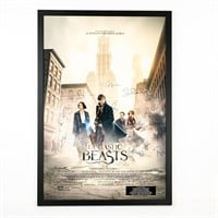 J.K. Rowling's "Fantastic Beasts" Poster Signed