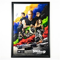 Fast and Furious "F9 The Fast Saga" Poster Signed