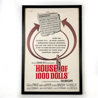 "House of 1000 Dolls" 1967 Numbered Lobby Poster