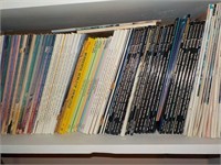 Various magazines, sewing books