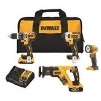 DeWalt 20V 4 Tool Brushless Combo Kit NIB