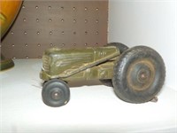 Small antique rubber tractor