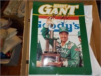 Harry Gant signed poster, etc.