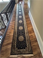 Hand Knotted Runner Rug 2''6" X 21'8"