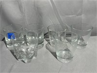 6 Assorted Low Ball Glasses