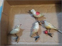 Antique Christmas birds