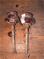 2 vintage electric insulators