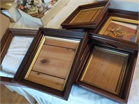 Deep walnut frames