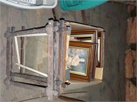 Walnut frames, prints ATTIC