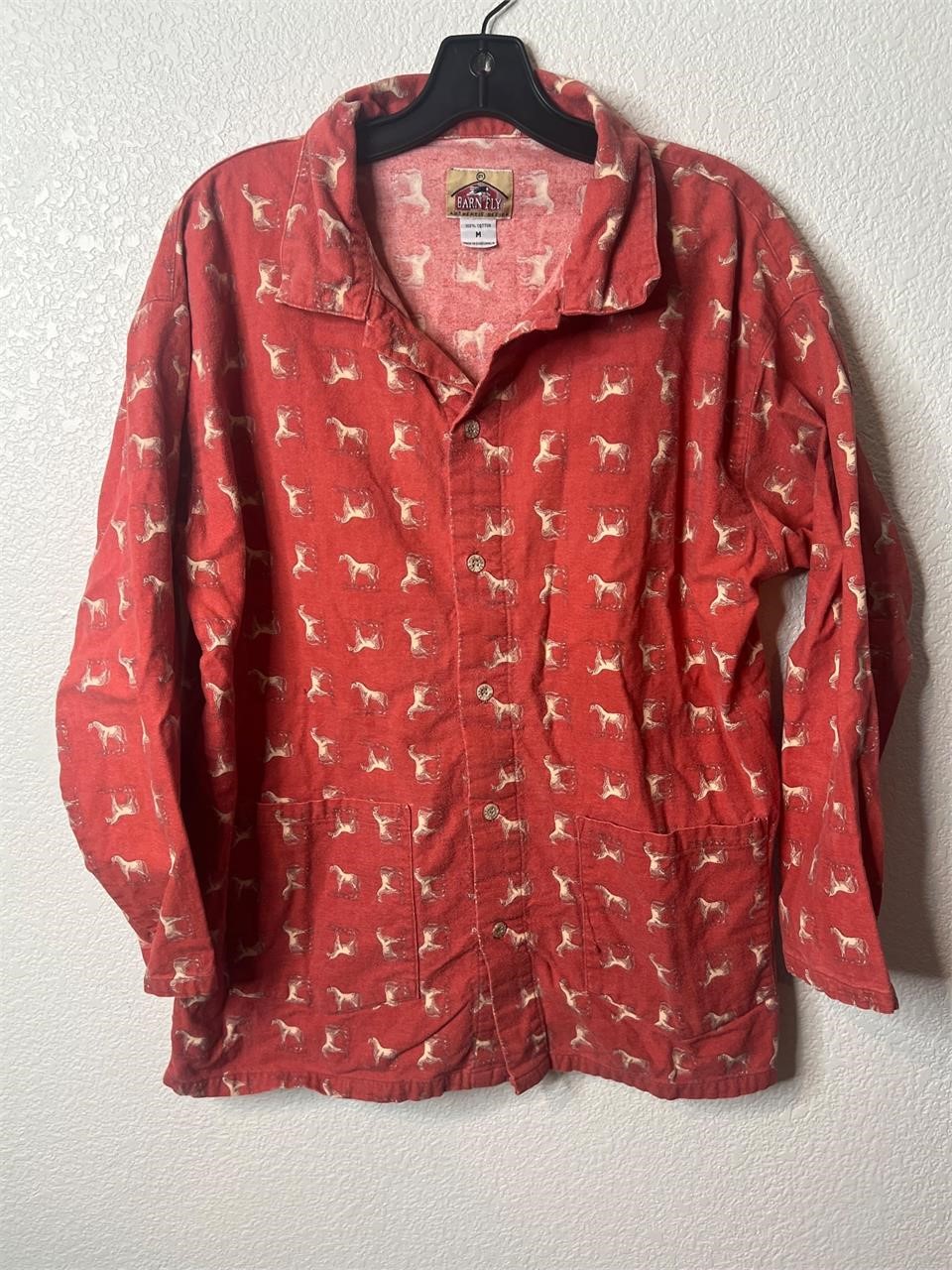 Vintage Barn Fly Horse All Over Print Pajamas