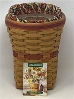 Longaberger snapdragon basket 1998 with liner a