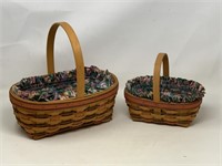 -2 Longaberger 1996 Easter baskets with liner a