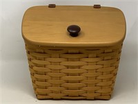 Longaberger medium mail basket with attached l