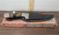 Vintage Multi color wood handle hunting knife