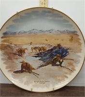 The Fight for the Waterhole collectible plate.