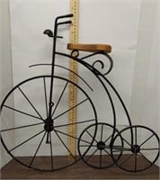 Vintage 3D Victorian style bicycle wall hanging.