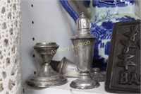 STERLING CANDLE HOLDER - SHAKERS