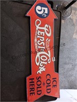 Vintage Pepsi Cola sign
