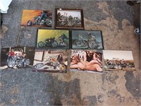 David Mann 8 motorcycle pictures prints wall art