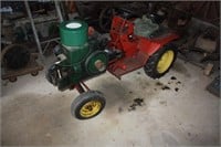 Fairbanks Morse mounted on Garden tractor 2 hp