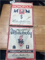 2 Vintage Monopoly Games